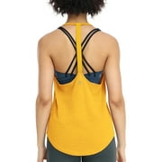 icyzone Workout Shirts Yoga Tops T-Back Running Tank Top
