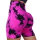 thumbnail image 2 of Pantalones cortos deportivos de Yoga para mujer, mallas cortas transpirables de alta elasticidad, cintura alta, levantamiento de cadera, sin costuras, Tie-Dye, para gimnasio, 2 of 5