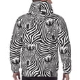thumbnail image 5 of Hoodies for Men - Zebra Couple cute print Long Sleeve Comfrt Men'S Fashion Hoodies & Sweatshirts, Sweatshirts for Men Hoodies Pullover Clothing Clothes with Pouch, 5 of 7
