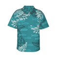 thumbnail image 4 of Sea Turtle Men'S 3d Print Casual Button Down Shirts, Novelty Hawaiian Short Sleeves Xl, 4 of 8