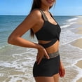 thumbnail image 6 of Neewe Women High Waisted Bikini Sets Tummy Control Swimsuits Two Piece Drawstring Bathing Suit, 6 of 7