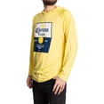 thumbnail image 2 of Corona Extra Label Yellow Colorway Long Sleeved Hooded T-Shirt-2XLarge, 2 of 3