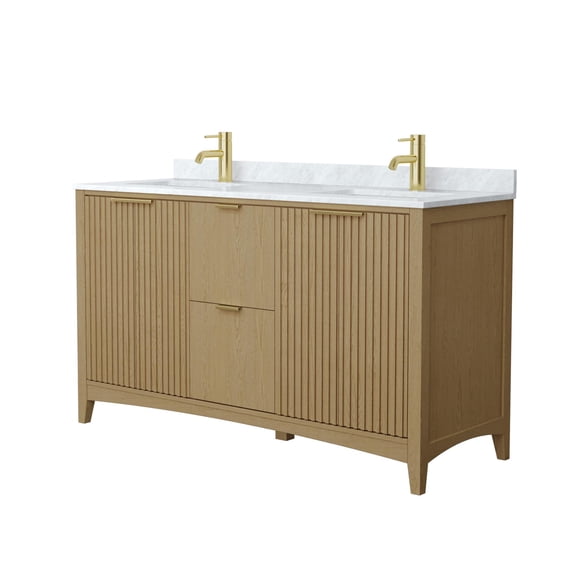 Wyndham Collection Wcf9191-60D-Cmunsmxx Palmilla 60" Free Standing Double Basin Vanity Set