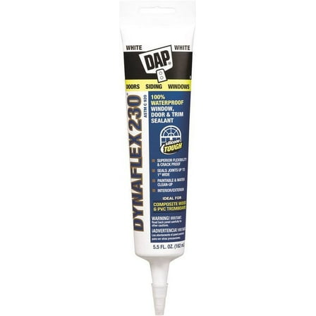 DAP 18886 Premium Sealant, White, 5.5 oz Cartridge