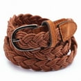 thumbnail image 3 of Racing Butterfly Women Fashion Elastic Cinch Belt Wide Stretch Waist Band Hemp Rope Braid Belt, 3 of 7