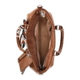 thumbnail image 4 of Madden NYC Women's Slouchy Top Handle Satchel, Cognac, 4 of 7