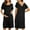 Black_Short Sleeve, variant on Avidlove Women Maternity Nursing Nightgown with Button Short Sleeve Nursing Dress for Breastfeeding Labor and Delivery Gown for Hospital S-XXL