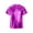 Purple, variant on Hansber Kids Girls Shiny Metallic Crop Tops Dancewear Short Sleeves Dancing Shirts for Hip Hop Modern Jazz Gold 110