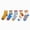 Multicolour, variant on NOLDARES Toddler Mid Calf Cotton Socks, Reinforced Heel Toe Durable for Boys Girls Daily Rough Play, School & Sports 5-Pairs
