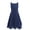 Navy Blue, variant on Eandarui Kids Sleeveless Flower Girls Dress Knotted Waist Chiffon Evening Dress Pageant Wedding Light Blue 8