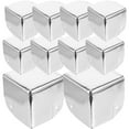 thumbnail image 3 of LEORX 10Pcs Silver Iron Corner Covers for Wooden Boxes and Furniture Decoration 2x2x2in, 3 of 8