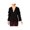 Black, variant on Womens Pleated Jacket, Black, Large