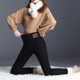 thumbnail image 4 of Womens' Warm Legging Tummy Control Fashion Color Printed Plush Leggings Elastic Pants On Clearance, 4 of 5