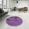 thumbnail image 4 of Ahgly Company Machine Washable Indoor Rectangle Transitional Heliotrope Purple Area Rugs, 2' x 3', 4 of 7