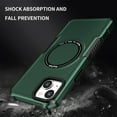 thumbnail image 2 of ELEHOLD Hybrid Rugged Case for iPhone 15 Heavy Duty Full Protection Compatible with MagSafe Anti-Scratch Shockproof Slim Magnetic Case for iPhone 15,Darkgreen, 2 of 10