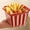 Red, variant on 1pc 25.36oz Cartoon Striped Ceramic Fries Bucket, an Essential Popcorn Tool for Home Movie Watching, a Snack Storage Bucket for The Living Room, Suitable for Home Organization Or Decorative Display