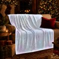 thumbnail image 3 of Ethereal Snowflake Star Winter Wonderland, Festive Holiday Scene, Warm Flannel Blanket for Living Room and Bedroom, Art Lovers Housewarming Gift, Fantasy Home Decor, 3 of 9