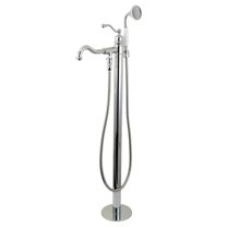 Kingston Brass Freestanding Tub Faucet, Polished Chrome, Freestanding KS7131ABL
