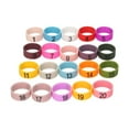 thumbnail image 1 of 20 PCS Microphone Colored Rings Number 1 to 20 Multicolor Soft Silicone Ring for Distinguishing Different Microphones (Random Color), 1 of 7