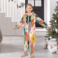 thumbnail image 6 of Vzayyk 4T-14Y Size Aviliable Cozy One-Piece Footless Sleeper Pajama Colorful Abstract Flowers, 6 of 8