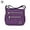 Purple, variant on Waterproof Shoulder Bag Fashionable Cross-body Bag Casual Bag Handbag for Women (Black)