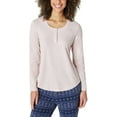thumbnail image 2 of Eddie Bauer Women's 3-Piece Waffle Knit Pajama Set (Pink, Medium), 2 of 6