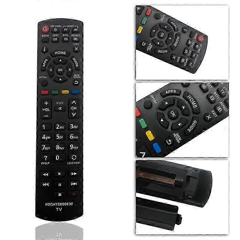 Replacement Remote Control For Panasonic TV – Model N2QAYB000830 – No Programming Needed