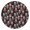 Robot and Robots, variant on Robot and Robots Black Pattern Round Fitted Tablecloth with Elastic Edge, Waterproof Dining Table Cover for Indoor Outdoor Camping and Daily Use