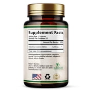 NAC Supplement - 1200mg Per Serving N-Acetyl-L-Cysteine - Free-Form NAC is a Powerful Antioxidant for Daily Immune, Liver & Respiratory Support - Vegan, Gluten Free, Bottled in USA - 120 Capsules