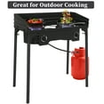 thumbnail image 2 of Winado Propane Burner  2 Burner Outdoor Stove Camping Burner w/ Wind Panel,150,000-BTU, 2 of 8