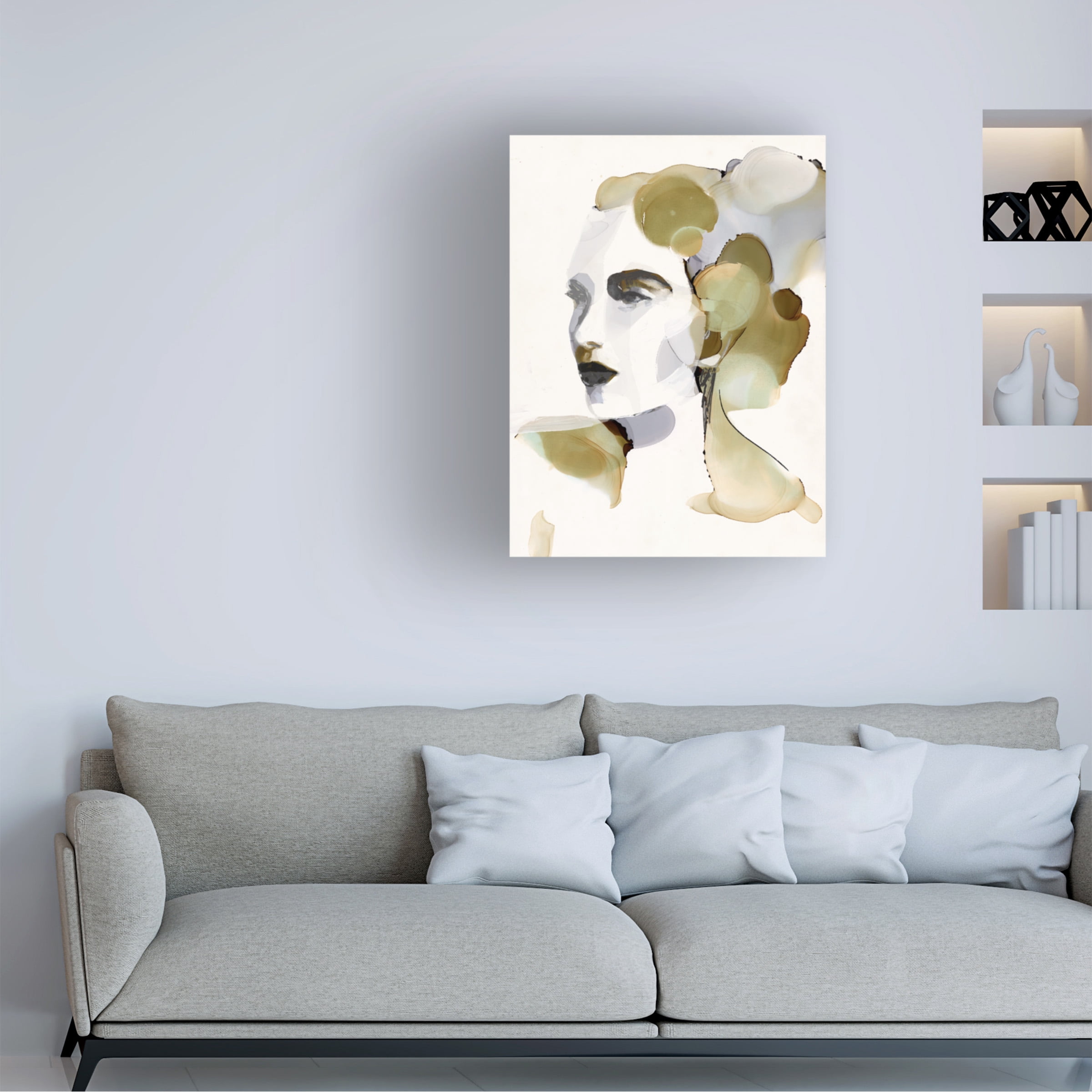Victoria Borges 'Organic Portrait I' Canvas Art