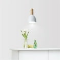 thumbnail image 5 of JLOWCO Adjustable Height Track Lighting Hanging Pendant Light H Type Kitchen Pendant Lighting Over Island 3 Pack White Island Pendant Lights for Kitchen (LED Bulb Include), 5 of 7