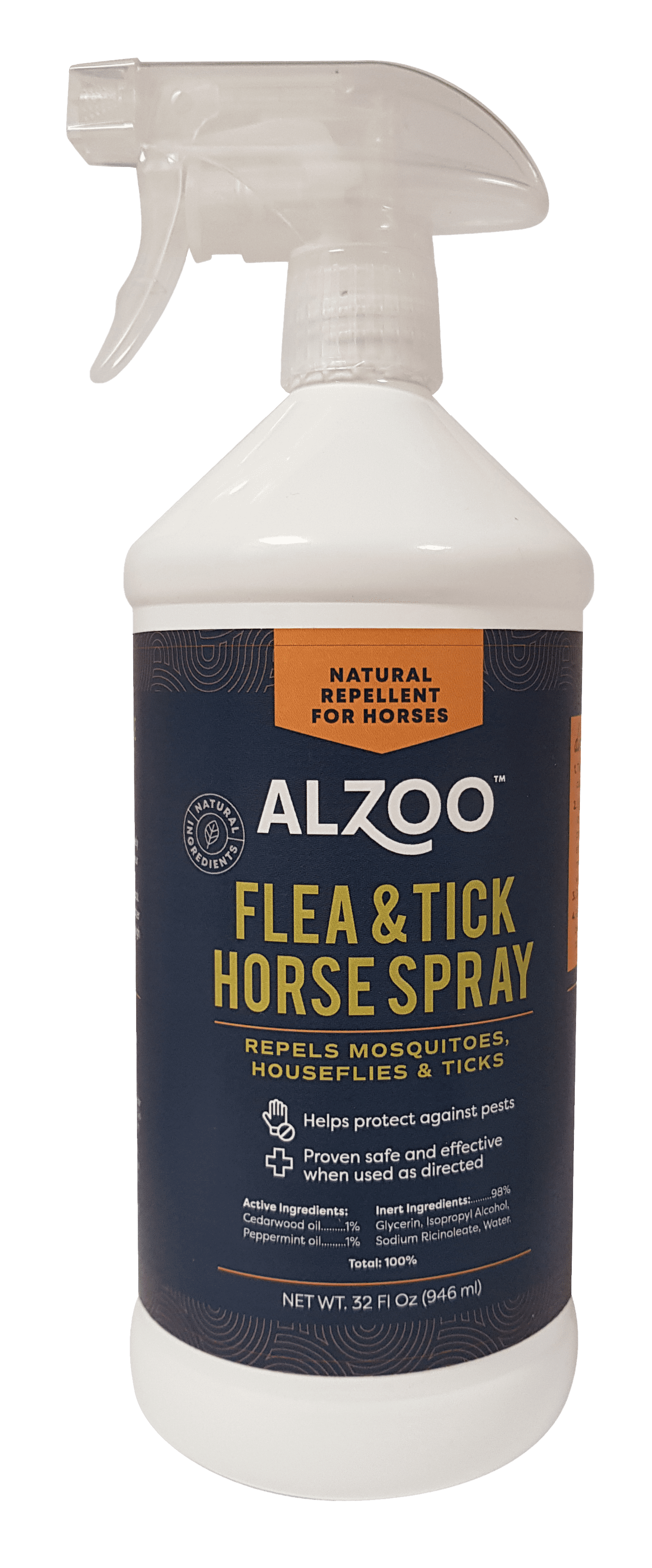 ALZOO Natural Fly & Tick Horse Spray 32oz