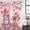Light Pink Bright Red, variant on Valentine's Day Shower Curtain Set - Long 72" x 84" Washable Bathtub Curtain with 12 Hooks, Watercolor Love Roses Funny Dog Truck Pink Waterproof Fabric Stall Shower Curtains for Bathroom Décor