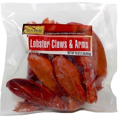 Sea Best Lobster Claws & Arms, Cooked, Thaw and Eat, 16oz