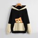 thumbnail image 2 of Sudadera Para Mujer Cuello Redondo Sudaderas Con Capucha de Gran Tamaño Sudadera Otoño Invierno Suéter Fondo Lindo Estampado de Mascotas Tamaño Grande Suéter Suelto Colorblock Odeerbi ODB138228, 2 of 5