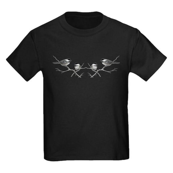 CafePress - Chickadee Song Bird T Shirt - Dark T-Shirt Kids XS-XL