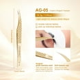 thumbnail image 2 of NAGARAKU AG Series High-Density Fiber Tip Anti-Slip Professional Tweezers for Eyelash Extensions AG-05, 2 of 7