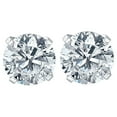 thumbnail image 1 of .33Ct Round Brilliant Cut Natural Quality Diamond Stud Earrings In 14K Gold, 1 of 1