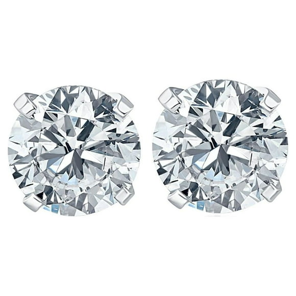 .20Ct Round Brilliant Cut Natural Diamond Stud Earrings Classic Set In 14K Gold