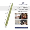 thumbnail image 3 of Colonial Candle Unscented Taper Candles, Willow Green , 12 inch - Pack of 12, Dripless Taper Candle with Premium Cotton Wick and Clean Burn for Parties, Weddings, and Holiday Dinners, 3 of 6