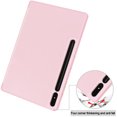 thumbnail image 4 of Dteck Folio Flip Case for Samsung Galaxy Tab S9 Plus 12.4 Inch with Built-in S Pen Holder - Slim Stand Smart Cover with Auto Sleep/Wake Multi-Angle Viewing Protective Case, Pink, 4 of 8
