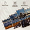 thumbnail image 6 of Elephant Stock Airplane Liftoff Wall Art - Horizontal Multi Panel Canvas - 5 Pieceliving Room Wall Decor - Photography Transportation Multi Panel - Gray And Silver Decor - 74" x 34", 6 of 8