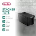 thumbnail image 3 of Sterilite 50 Gal Rugged Industrial Stackable Storage Tote with Lid, 9 Pack, 3 of 10