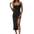 thumbnail image 1 of Daznico Robes Élégantes pour Femmes, Robe en Denim Style Vieilli à la Mode, Robes pour Femmes Cache Ventre, 1 of 4