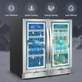 thumbnail image 5 of Tittla 15 Inch Under Counter 30 Bottle Wine Cooler and 130 Cans (12 oz) 3.1 Cubic Beverage Refrigerator, 5 of 8