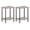 Greige + Black, variant on Sunshen End Table, Small Side Table, Nightstand with 2-Layer Storage Shelves, Sofa Table for Small Spaces, Living Room, Bedroom, Stable Frame, Easy Assembly, Rustic Brown