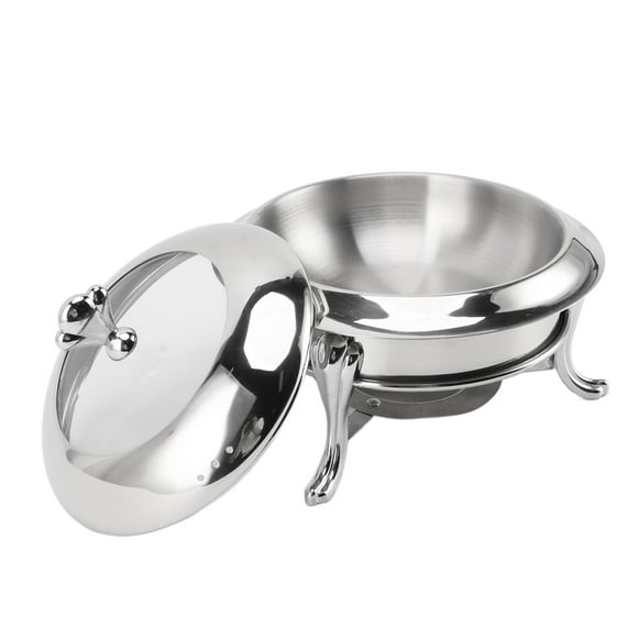 Chafing Dishes For Buffet, Round Stainless Steel Chafer For Catering Food Warmers For Parties Buffet Servers And Warmers Chafing Dish Buffet Set with Lid For Wedding Banquet Event