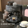 thumbnail image 4 of HOMCOM Machine à Espresso avec Mousseur à Lait, Cafetière Espresso 15 Bars, Noir, 4 of 10