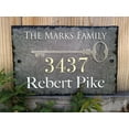 thumbnail image 3 of Beautifully Handcrafted and Customizable Slate Home Address Plaque, 3 of 6
